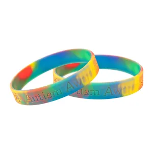 Autism Awareness Silicone Bracelet Wristbands - Adult