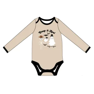 Creep It Real Halloween LS Bamboo Terry Ringer Baby Onesie
