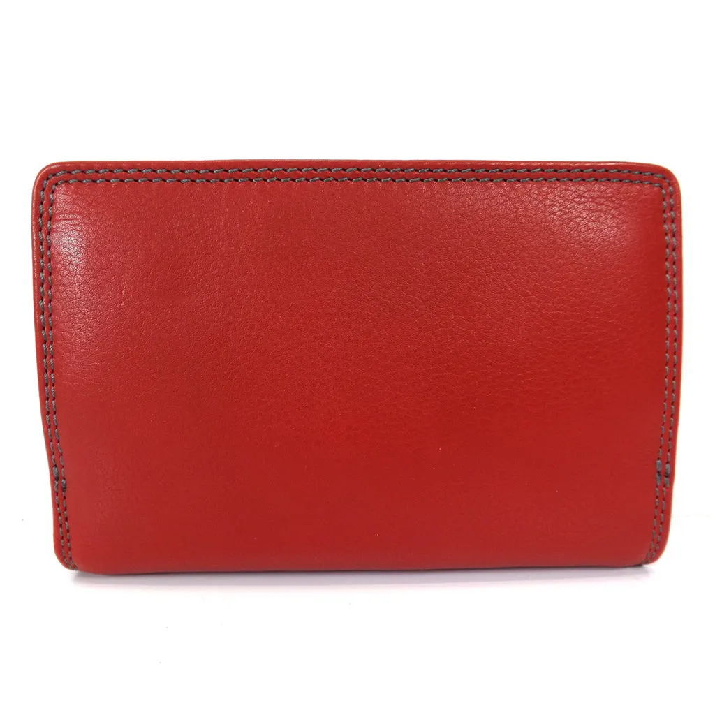 Gianni Conti Medium Wallet Purse - Style: 588356 - Red