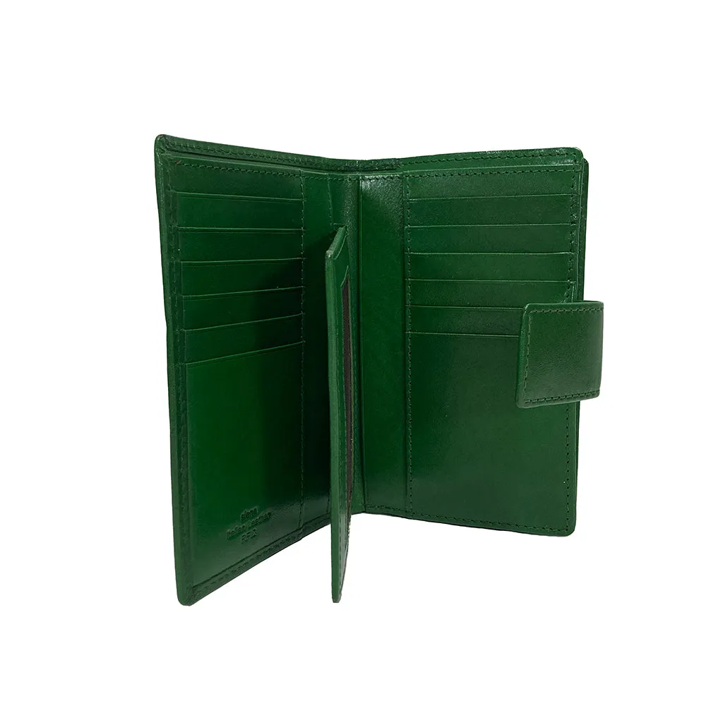Golunski Tab Flapover Siena Purse - Style 7- 8028- Green