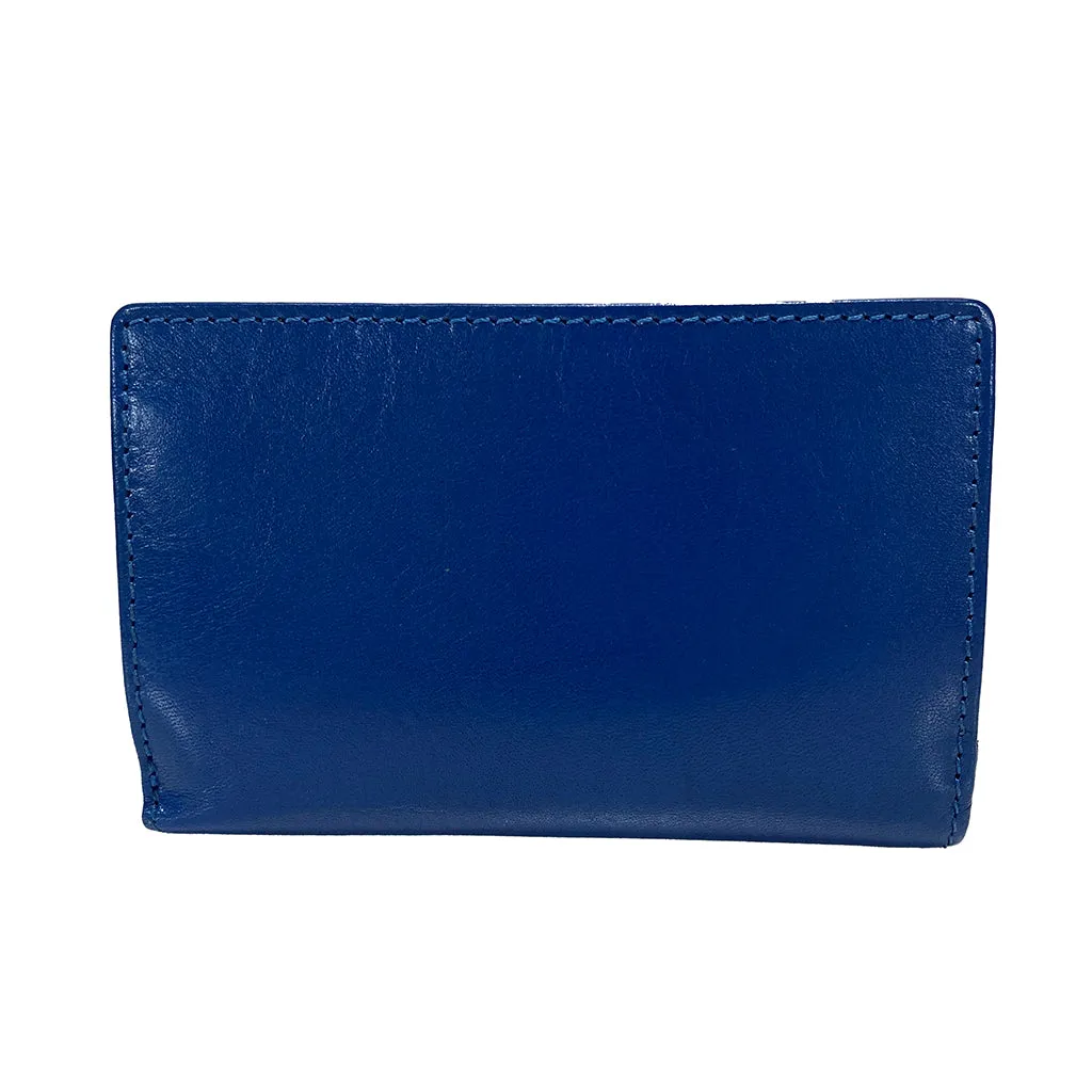 Golunski Tab Flapover Siena Purse - Style 7- 8028- Ocean