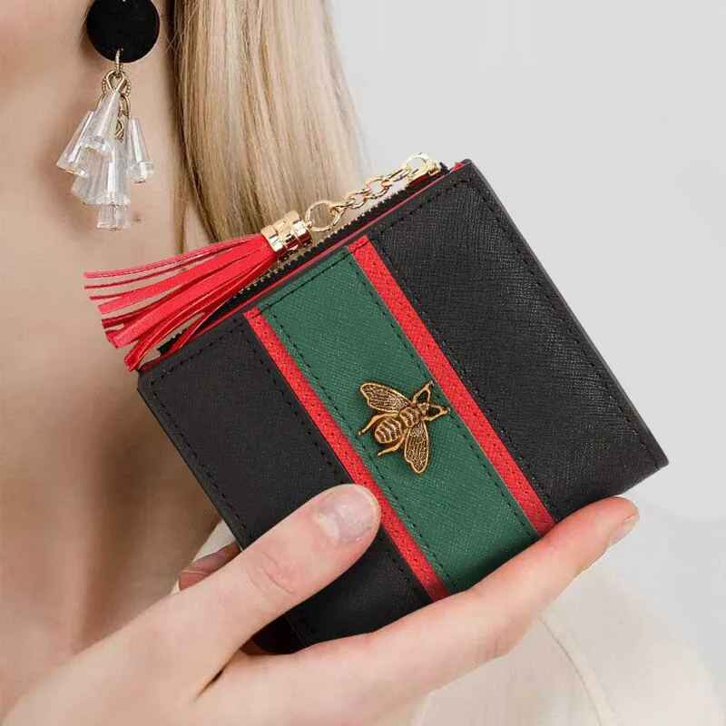 Hot Sale Genuine Leather Women Wallets Women Purses Hasp Wallet Female Small Coin Purse Leather Zipper Carteira Feminina