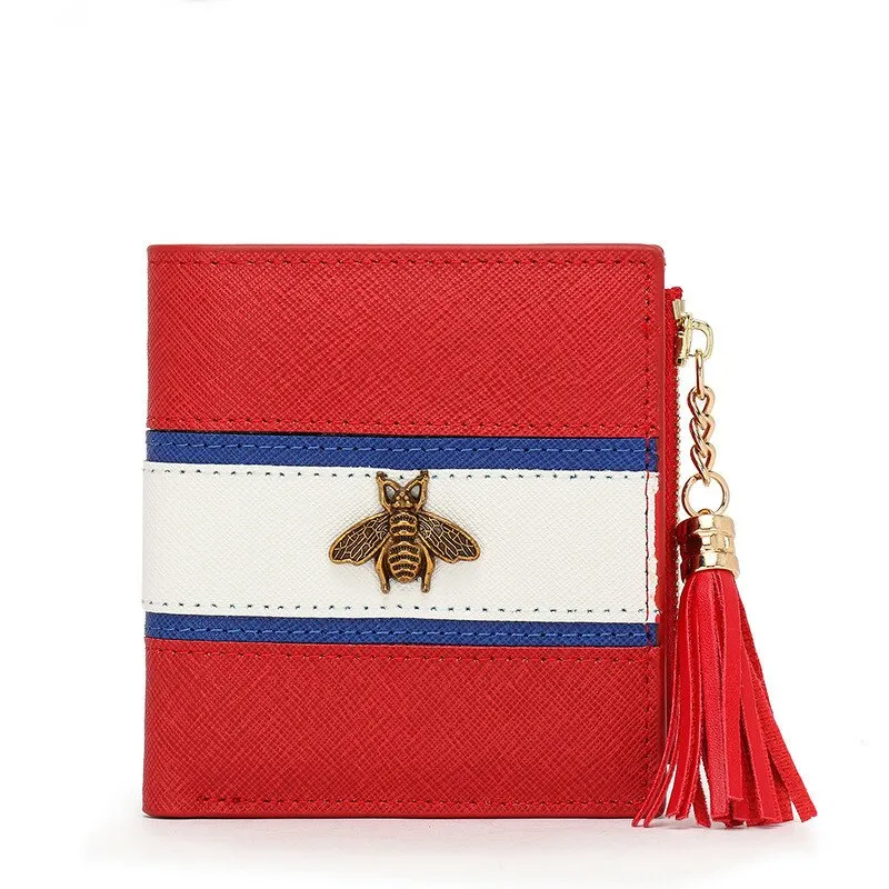 Hot Sale Genuine Leather Women Wallets Women Purses Hasp Wallet Female Small Coin Purse Leather Zipper Carteira Feminina