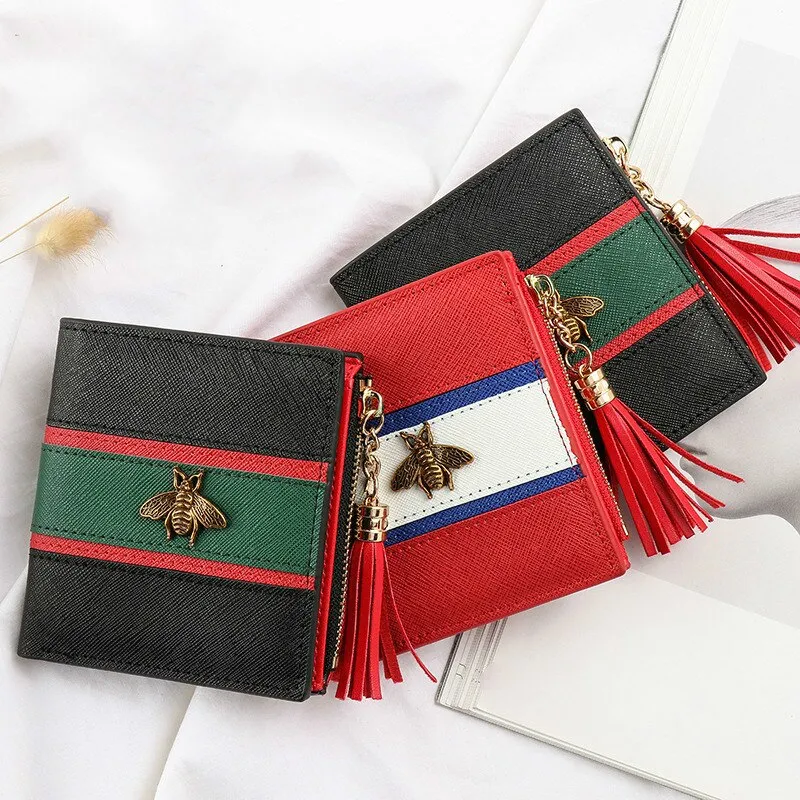 Hot Sale Genuine Leather Women Wallets Women Purses Hasp Wallet Female Small Coin Purse Leather Zipper Carteira Feminina